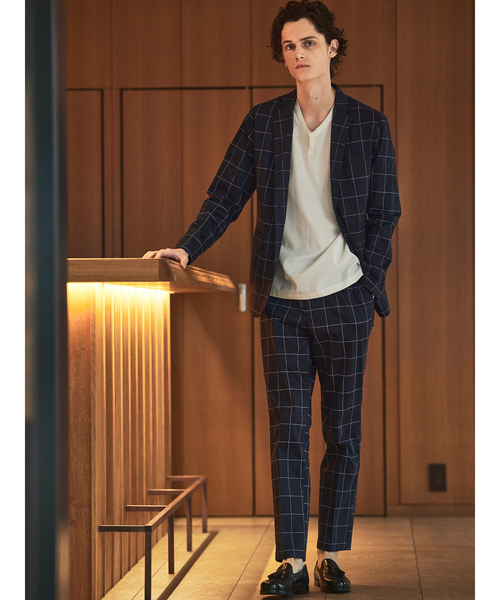 ABAHOUSE GRAY(アバハウスグレイ)の「【セットアップ対応】COOL DRYMAX ジャケット / サマージャケット(テーラードジャケット・メンズ・ストライプ/チェック・50/48/44/46)」の12枚目の写真