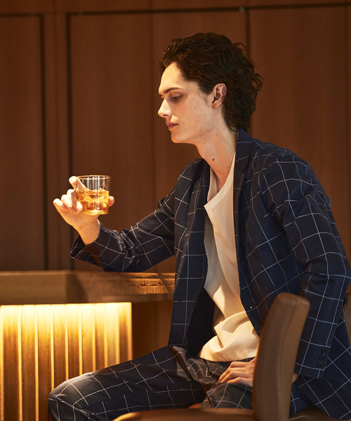 ABAHOUSE GRAY(アバハウスグレイ)の「【セットアップ対応】COOL DRYMAX ジャケット / サマージャケット(テーラードジャケット・メンズ・ストライプ/チェック・50/48/44/46)」の13枚目の写真