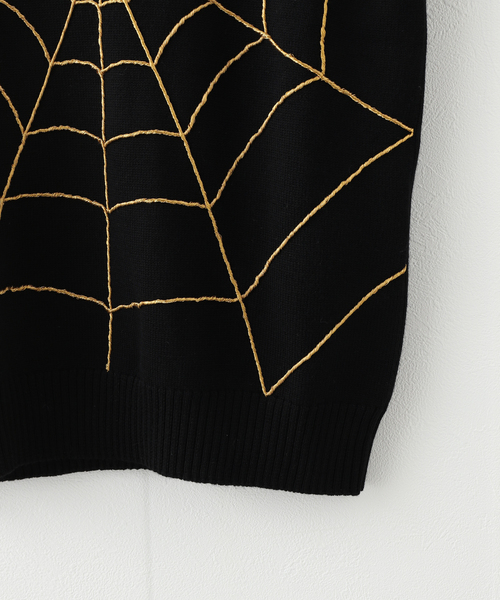 UNFOLLOW（アンフォロー）の「【ERNEST W. BAKER / アーネストダブルベイカー】 Spider Web Vest（ベスト・メンズ・ブラック/ブルー系その他・SMALL/MEDIUM）」の7枚目の写真