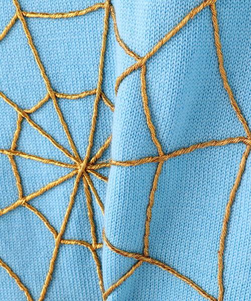 UNFOLLOW（アンフォロー）の「【ERNEST W. BAKER / アーネストダブルベイカー】 Spider Web Vest（ベスト・メンズ・ブラック/ブルー系その他・SMALL/MEDIUM）」の11枚目の写真