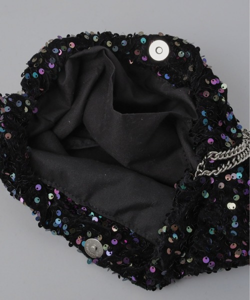 Olu.（オルドット）の「スパンコールチェーンバッグ（ショルダーバッグ・レディース・ブラックミックス/シルバー/ピンク・FREE）」の11枚目の写真