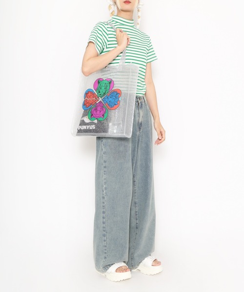 PUNYUS（プニュズ）の「恋愛しようぜ若者クリアトートバッグ（トートバッグ・レディース・その他1・FREE）」の9枚目の写真