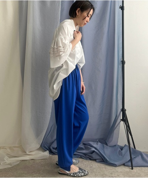 Eimee Law サテン切替　ジョガーパンツ Eimee Law サテン切替 ジョガーパンツ Eimee Law サテン切替