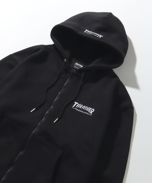 セール】【THRASHER/スラッシャー】裏起毛 ロゴ刺繍 スウェット