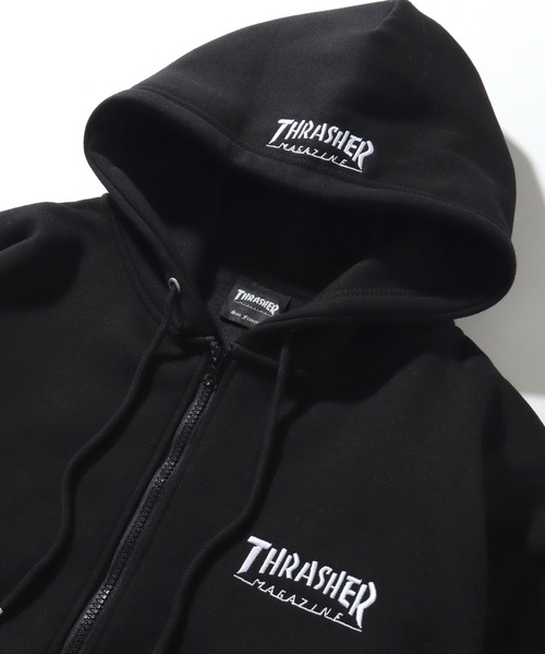 THRASHER（スラッシャー）の「【THRASHER/スラッシャー】裏起毛 ロゴ刺繍 スウェット ジップアップパーカー（パーカー・メンズ・ブラック/アッシュグレー/ブラック系その他/ネイビー/ホワイト/グリーン/ブラウン/アイボリー/ワイン・M/L/XL）」の17枚目の写真
