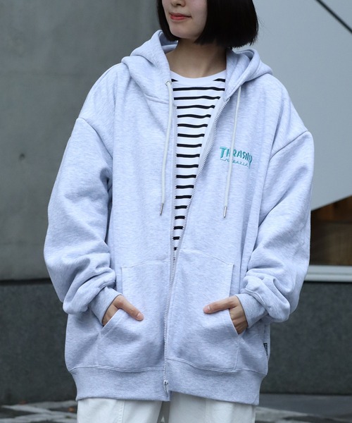M スラッシャー THRASHER スウェット ジップパーカー 灰 ロゴ刺繍 K20C336 楽天市場】THRASHER パーカー ロゴ刺繍 ジップパーカー メンズ