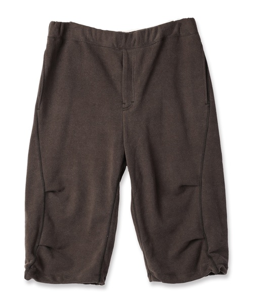 JIEDA(ジエダ)の「3/4 DRAPE SWEAT PANTS(スウェットパンツ・メンズ・ブラック/パープル・1/2)」の1枚目の写真