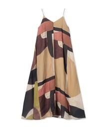 GALERIE VIE | ジオメトリープリント　キャミソールドレス(ワンピース)