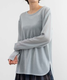 【refinedworkds】 ラメ生地で肌側はチクチクしないカットソー!