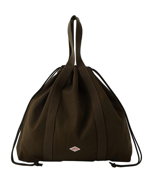 DANTON(ダントン)の「DRILL CLOTH DRAWSTRING TOTE BAG〈MONTROUGE〉(トートバッグ・レディース・ブラック/オリーブ/ベージュ/ブラウン/オフホワイト・-)」の4枚目の写真