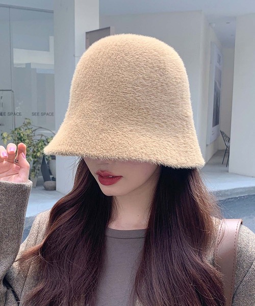 シャギーニットバケットハット（ハット）｜Girly Doll（ガーリードール