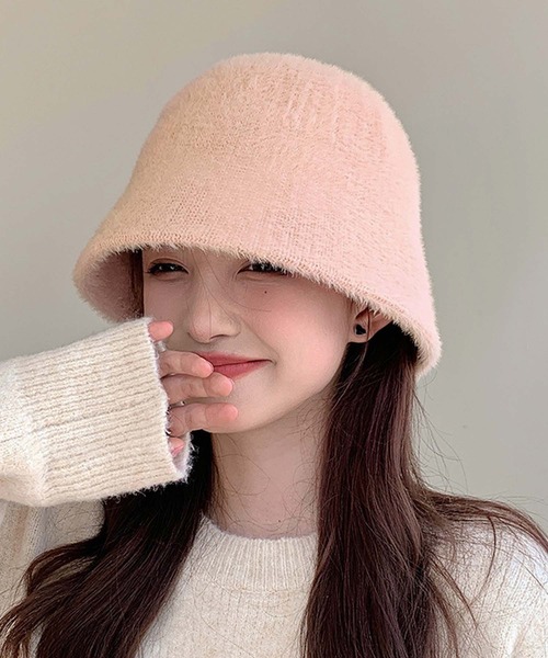 シャギーニットバケットハット（ハット）｜Girly Doll（ガーリードール