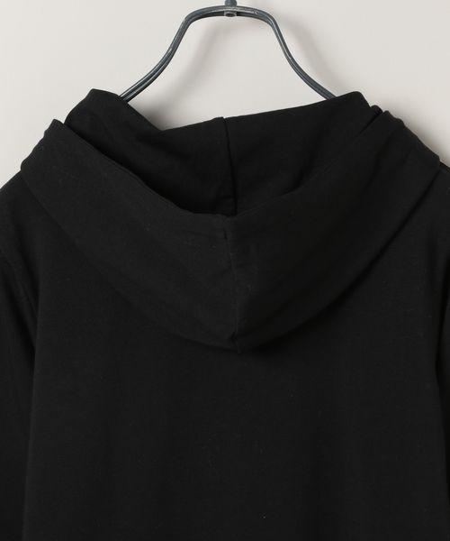 JEANASIS(ジーナシス)の「ストレッチフードLS/149550(パーカー・レディース・ホワイト/ブラック・FREE)」の7枚目の写真