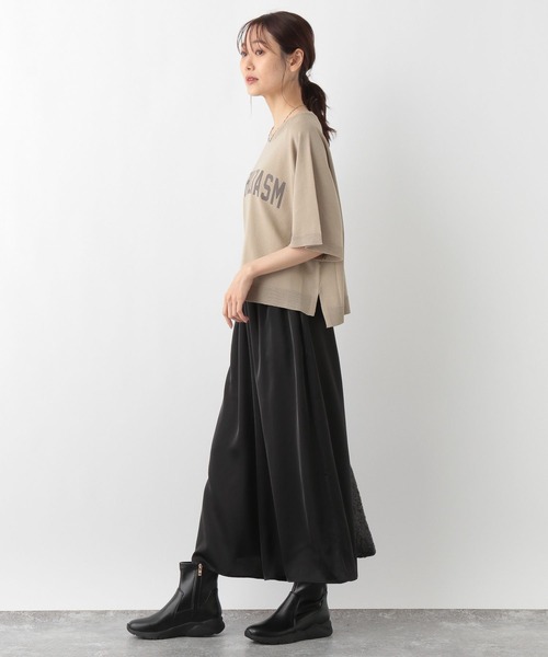 GLOBAL WORK(グローバルワーク)の「ロゴニット*スカーチョSET/138783(その他パンツ・レディース・ライトベージュ/ネイビー/モカ・FREE)」の17枚目の写真