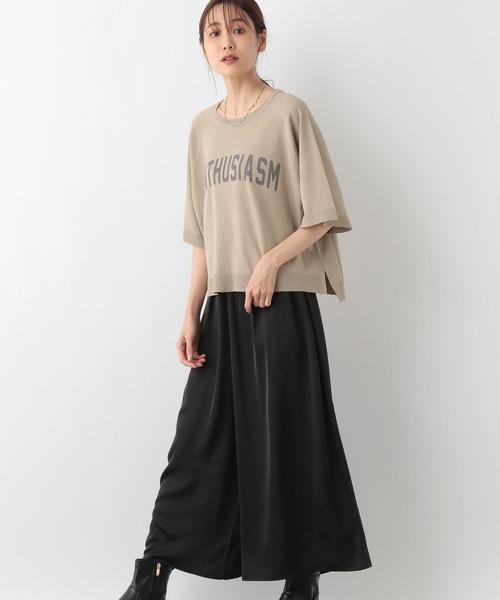 GLOBAL WORK(グローバルワーク)の「ロゴニット*スカーチョSET/138783(その他パンツ・レディース・ライトベージュ/ネイビー/モカ・FREE)」の19枚目の写真