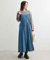 Sugar spoon | ・SUGAR SPOON デニムコルセットキャミワンピ(ワンピース)