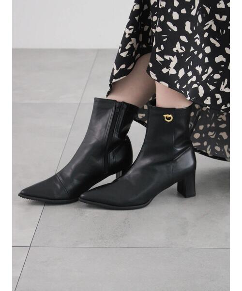 Te chichi（テチチ）の「コンチョアクセントブーツ（ブーツ・レディース・ブラック/ベージュ・38/37）」の2枚目の写真