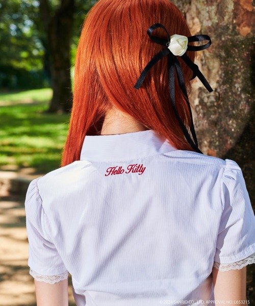 sedacle girl(セダクルガール)の「【HELLO KITTY】刺繍レースブラウス(シャツ/ブラウス・レディース・ブルー/オフホワイト/ピンク・MEDIUM/SMALL)」の1枚目の写真
