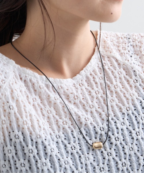 CIAOPANIC TYPY(チャオパニックティピー)の「lilメタルストーンスライドネックレス(ネックレス・レディース・ゴールド/シルバー・ONE SIZE)」の5枚目の写真