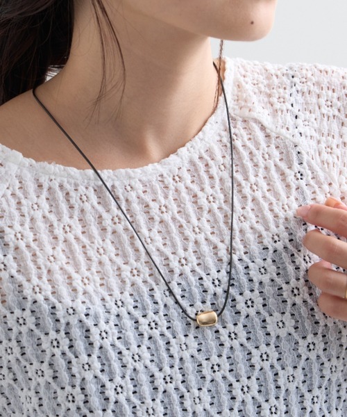 CIAOPANIC TYPY(チャオパニックティピー)の「lilメタルストーンスライドネックレス(ネックレス・レディース・ゴールド/シルバー・ONE SIZE)」の6枚目の写真