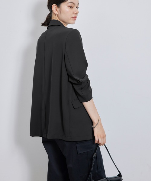 ROPE' PICNIC(ロペピクニック)の「ステファニージャケット(テーラードジャケット・レディース・ベージュ/キナリ/ブラック・38)」の8枚目の写真