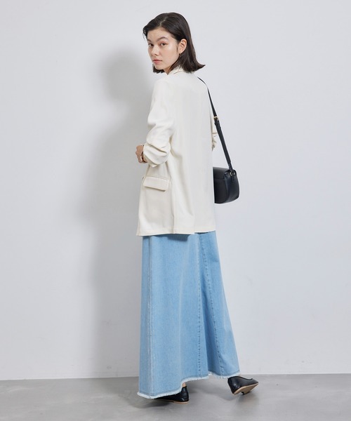 ROPE' PICNIC(ロペピクニック)の「ステファニージャケット(テーラードジャケット・レディース・ベージュ/キナリ/ブラック・38)」の12枚目の写真