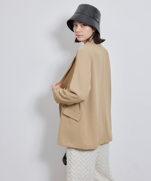 ROPE' PICNIC(ロペピクニック)の「ステファニージャケット(テーラードジャケット・レディース・ベージュ/キナリ/ブラック・38)」の22枚目の写真