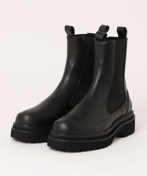 emmi atelier サイドゴアブーツ エミ emmi（エミ）の「ecoミドル丈サイドゴアブーツ（ブーツ）」 - WEAR