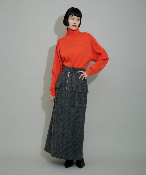 Acne Studios ビッグリブタートルニット フィンガーホールリブタートルニット（ニット/セーター）｜Ellno Loset