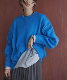 【両面ヘビロテ】スウェットライクリバーシブルニットプルオーバー