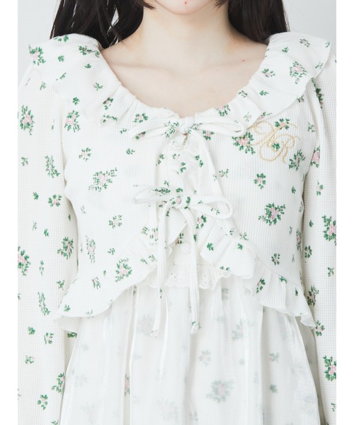 Ank Rouge（アンクルージュ）の「フリルリボンボレロカーデ（Tシャツ/カットソー・レディース・ピンク/ブルー・M）」の11枚目の写真