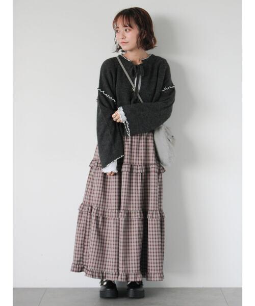 ehka sopo（エヘカソポ）の「ドッグフェイスミニショルダーバッグ（ハンドバッグ・レディース・ブラウン/オフホワイト/グレー・F）」の15枚目の写真