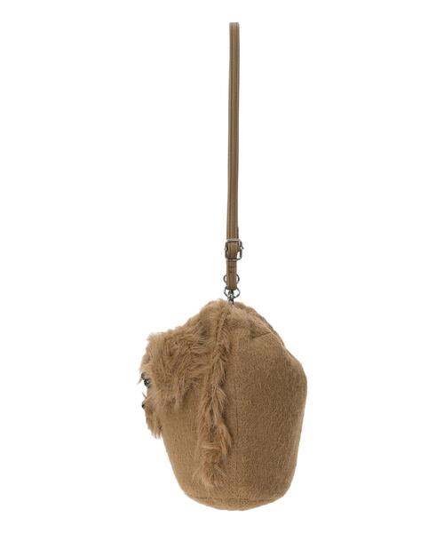 ehka sopo（エヘカソポ）の「ドッグフェイスミニショルダーバッグ（ハンドバッグ・レディース・ブラウン/オフホワイト/グレー・F）」の8枚目の写真