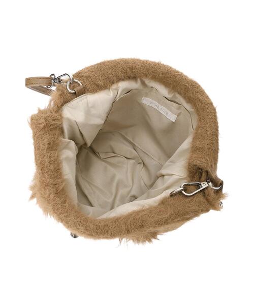 ehka sopo（エヘカソポ）の「ドッグフェイスミニショルダーバッグ（ハンドバッグ・レディース・ブラウン/オフホワイト/グレー・F）」の11枚目の写真