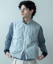 Be.Nection（ビネクション）の「NYLON STAND COLLAR VEST / ナイロンスタンドカラーベスト（ベスト）」