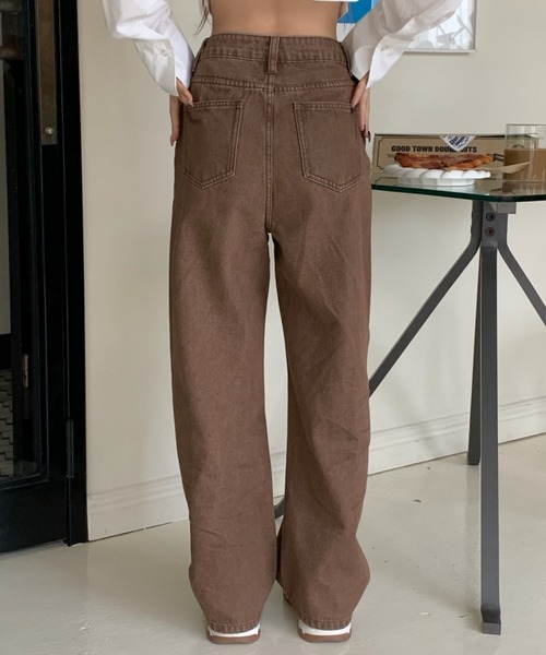 INTER FACTORY(インターファクトリー)の「mayu - ヴィンテージカラーデニム made in INTERFACTORY(デニムパンツ・レディース・ピンク/ブラウン・FREE)」の10枚目の写真