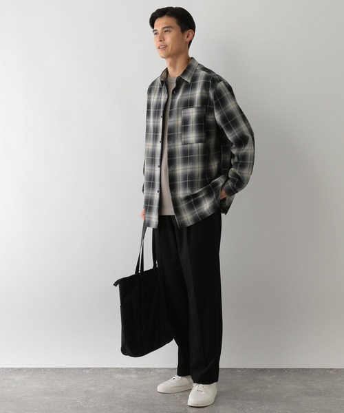 GLOBAL WORK Smile Seed Store（グローバルワーク スマイルシードストア）の「イージーケアソフトチェックシャツ/139107（シャツ/ブラウス・メンズ・ブルー系その他/ブラック系その他/ブラウン系その他・X-LARGE/SMALL/LARGE/MEDIUM）」の5枚目の写真