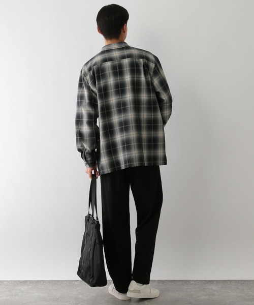 GLOBAL WORK Smile Seed Store（グローバルワーク スマイルシードストア）の「イージーケアソフトチェックシャツ/139107（シャツ/ブラウス・メンズ・ブルー系その他/ブラック系その他/ブラウン系その他・X-LARGE/SMALL/LARGE/MEDIUM）」の6枚目の写真