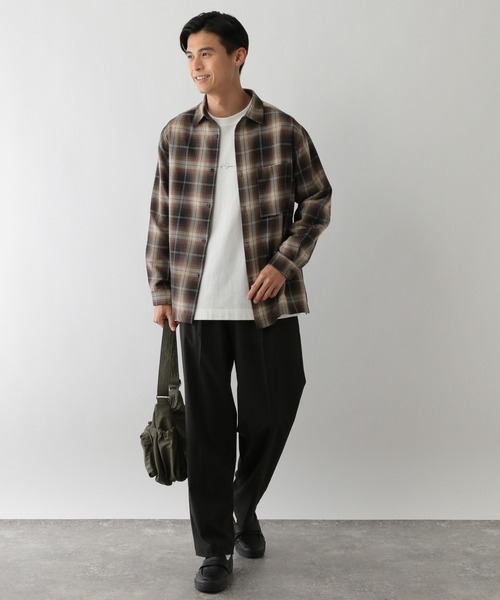 GLOBAL WORK Smile Seed Store（グローバルワーク スマイルシードストア）の「イージーケアソフトチェックシャツ/139107（シャツ/ブラウス・メンズ・ブルー系その他/ブラック系その他/ブラウン系その他・X-LARGE/SMALL/LARGE/MEDIUM）」の10枚目の写真