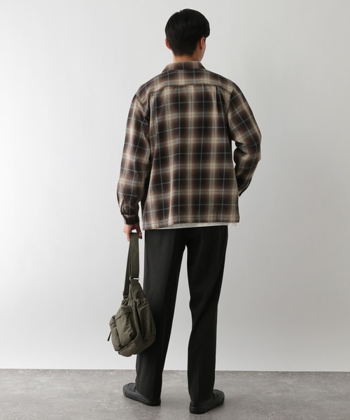 GLOBAL WORK Smile Seed Store（グローバルワーク スマイルシードストア）の「イージーケアソフトチェックシャツ/139107（シャツ/ブラウス・メンズ・ブルー系その他/ブラック系その他/ブラウン系その他・X-LARGE/SMALL/LARGE/MEDIUM）」の11枚目の写真