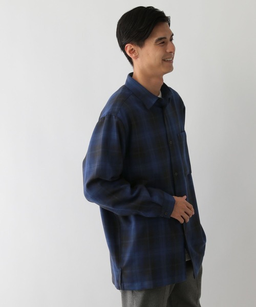 GLOBAL WORK Smile Seed Store（グローバルワーク スマイルシードストア）の「イージーケアソフトチェックシャツ/139107（シャツ/ブラウス・メンズ・ブルー系その他/ブラック系その他/ブラウン系その他・X-LARGE/SMALL/LARGE/MEDIUM）」の20枚目の写真