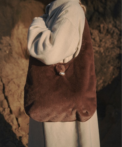 nunela 2way soft hand bag [No.1] モカ nunela ハンドバッグ 2way