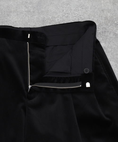 EDIFICE LA BOUCLE（エディフィスラブークル）の「LA BOUCLE (ラブークル) VELVET W BAGGY パンツ（その他パンツ・メンズ・ブラック・2）」の12枚目の写真