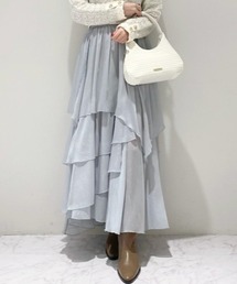 LILY BROWN | ブライトシアーティアードスカート(スカート)