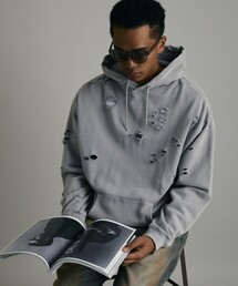 Firsthand | Firsthand/ファーストハンド DAMAGE HOODIE / ダメージプルオーバーフーディ(パーカー)