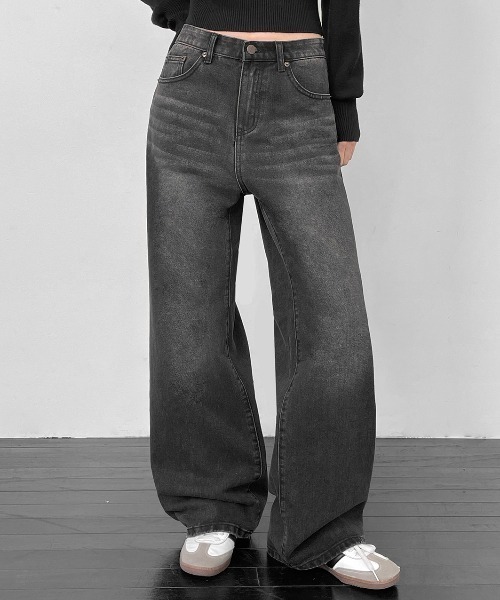 BLACKUP（ブラックアップ）の「[MADE] タキボーイフィットデニムパンツ（デニムパンツ・レディース・ブラック/ブルー/ダークブルー・LARGE/MEDIUM/SMALL）」の18枚目の写真