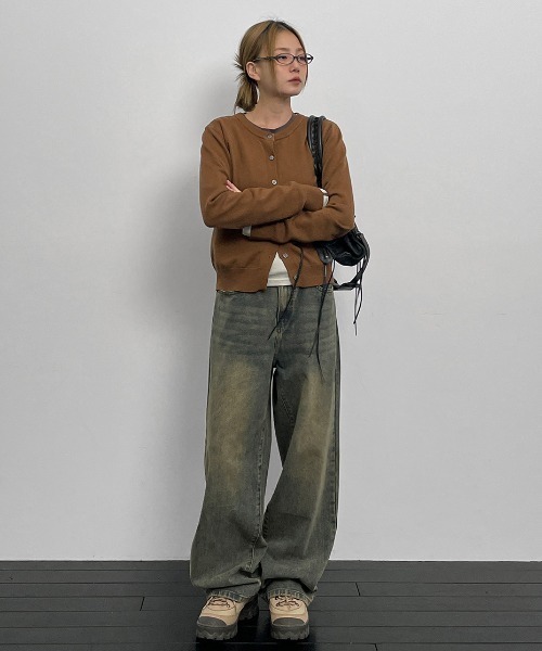 BLACKUP（ブラックアップ）の「[MADE] タキボーイフィットデニムパンツ（デニムパンツ・レディース・ブラック/ブルー/ダークブルー・LARGE/MEDIUM/SMALL）」の6枚目の写真