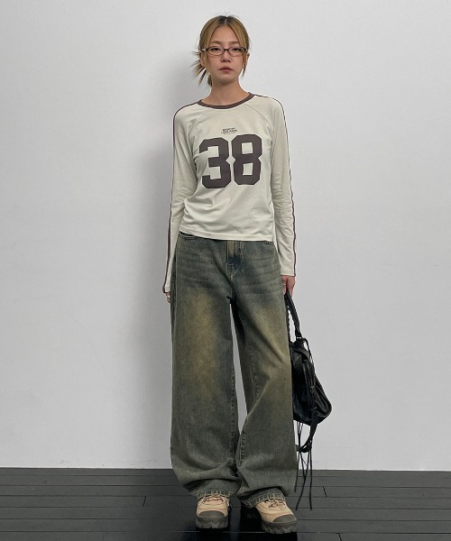 BLACKUP（ブラックアップ）の「[MADE] タキボーイフィットデニムパンツ（デニムパンツ・レディース・ブラック/ブルー/ダークブルー・LARGE/MEDIUM/SMALL）」の5枚目の写真