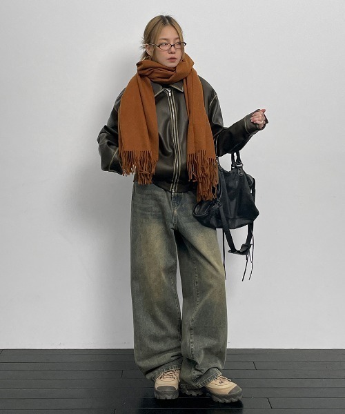 BLACKUP（ブラックアップ）の「[MADE] タキボーイフィットデニムパンツ（デニムパンツ・レディース・ブラック/ブルー/ダークブルー・LARGE/MEDIUM/SMALL）」の7枚目の写真