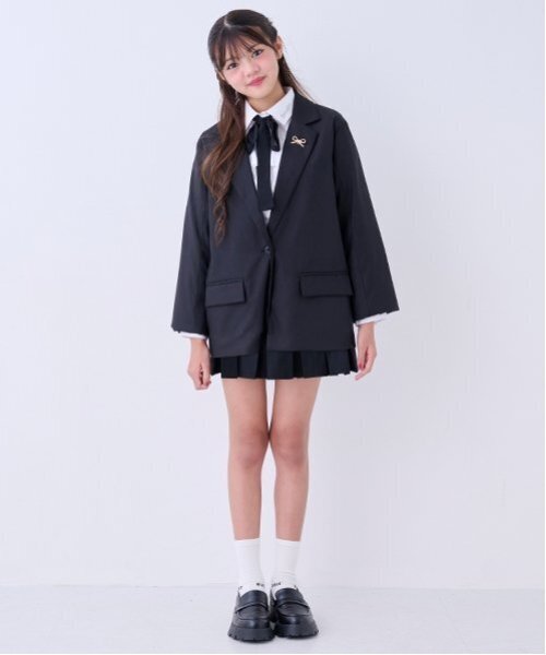 by LOVEiT（バイラビット）の「ベルトつきプリーツスカート（インパンつき）（スカート・キッズ・グレー/サックスブルー/ブラック/マルチ・120cm/160cm/150cm/140cm/130cm）」の17枚目の写真